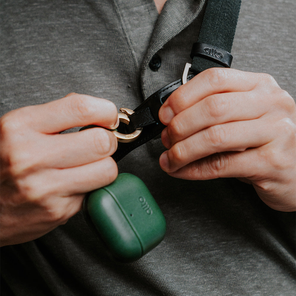 AirPods 4 Leather Case - Forest Green