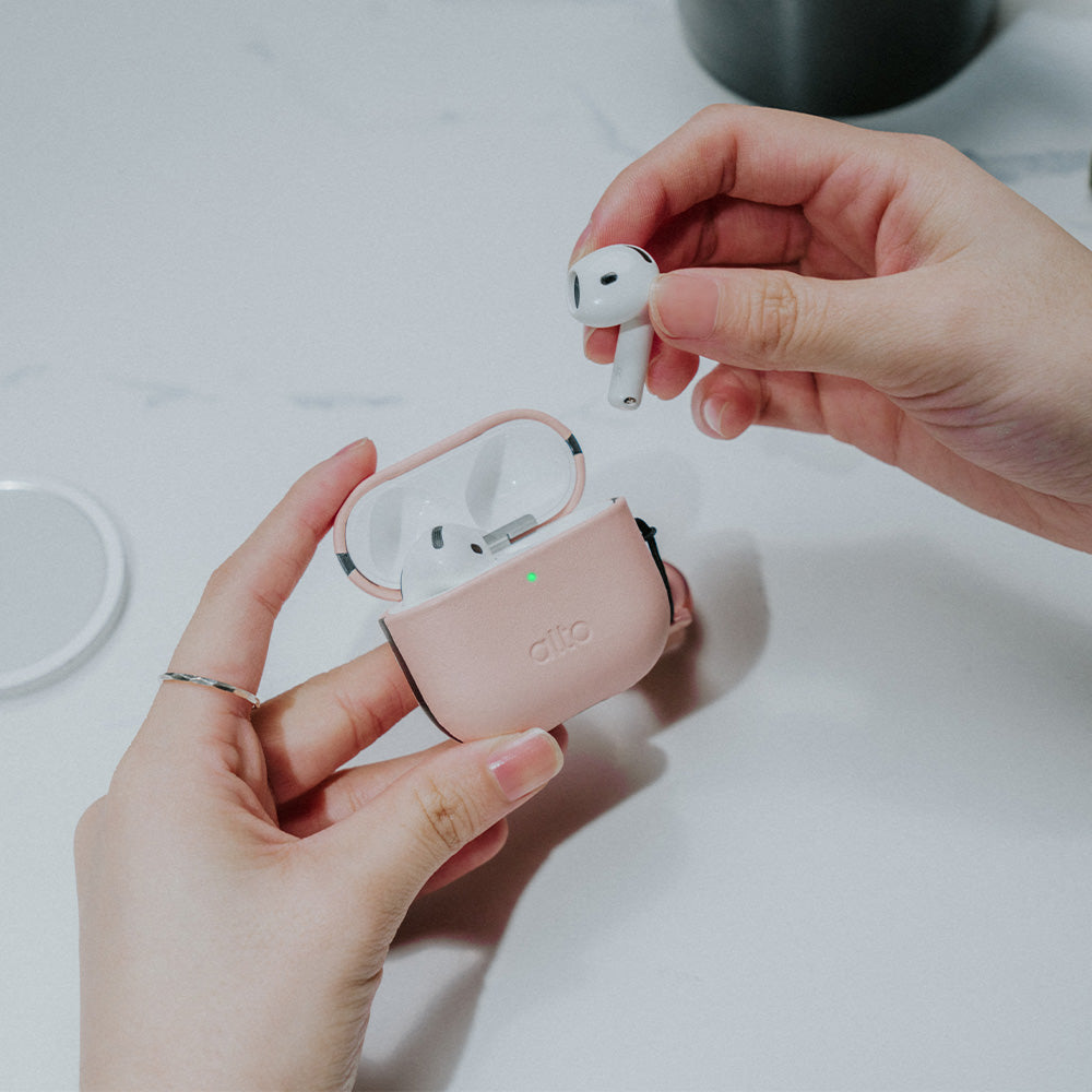 AirPods 4 Leather Case - Misty Pink