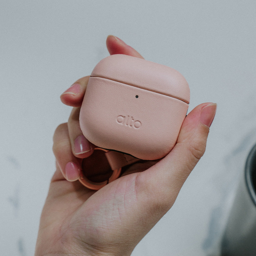 AirPods 4 Leather Case - Misty Pink