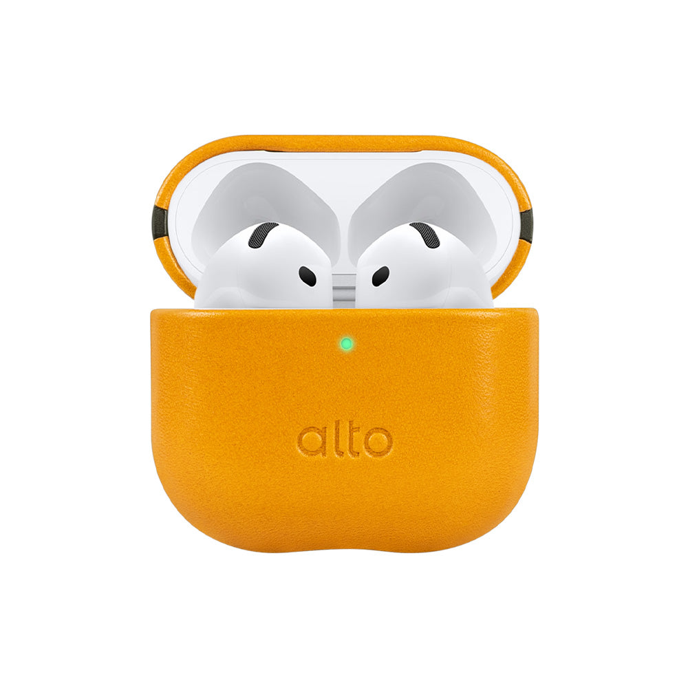 AirPods 4 Leather Case - Caramel Brown