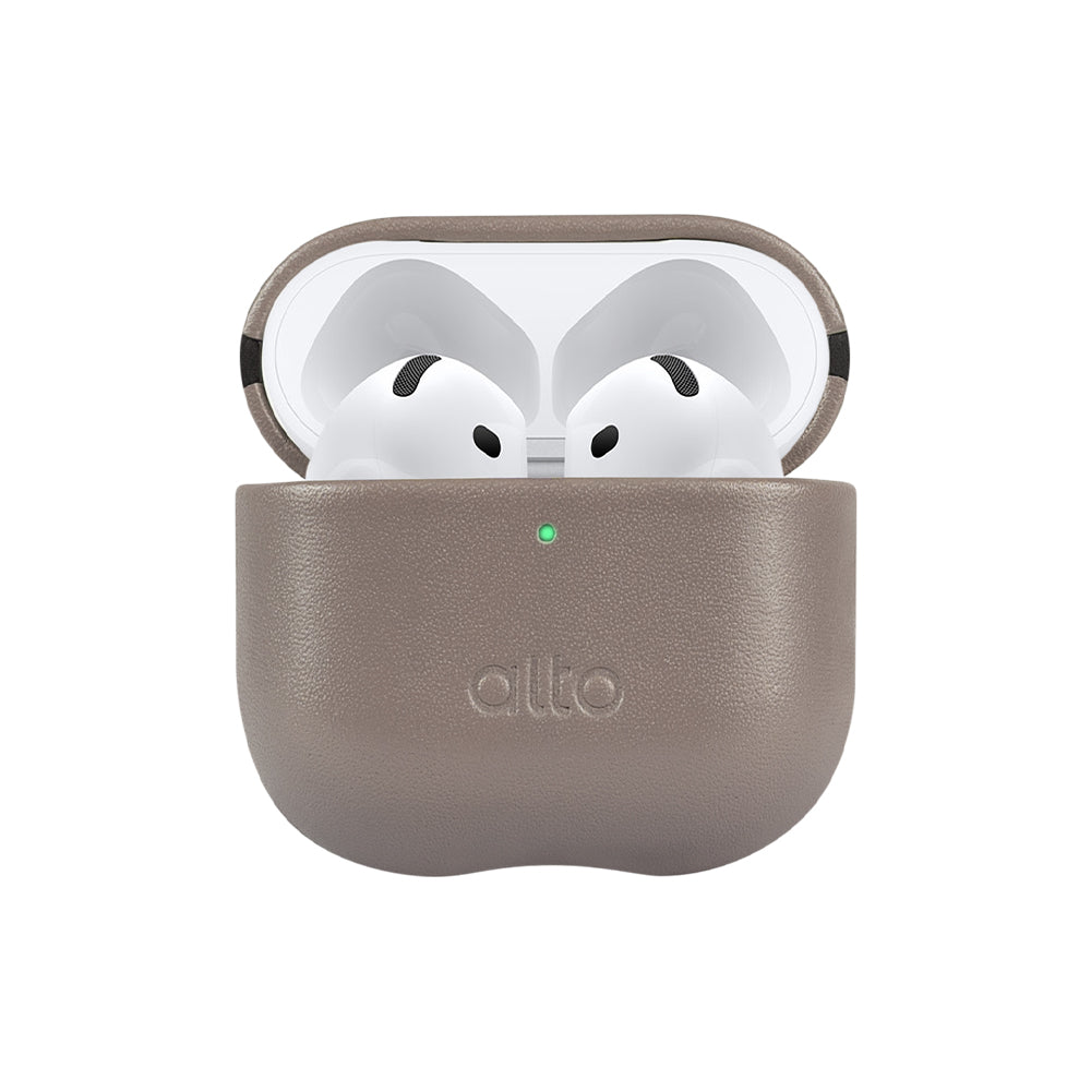 AirPods 4レザーケース - セメントグレー
