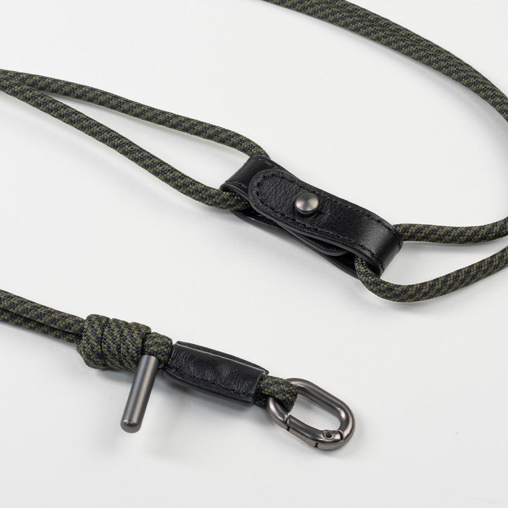 Phone Lanyards Connector + 4mm Comfort Nylon Strap – Plaid Green