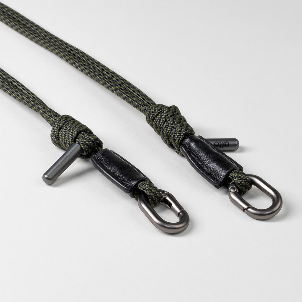 Phone Lanyards Connector + 4mm Comfort Nylon Strap – Plaid Green