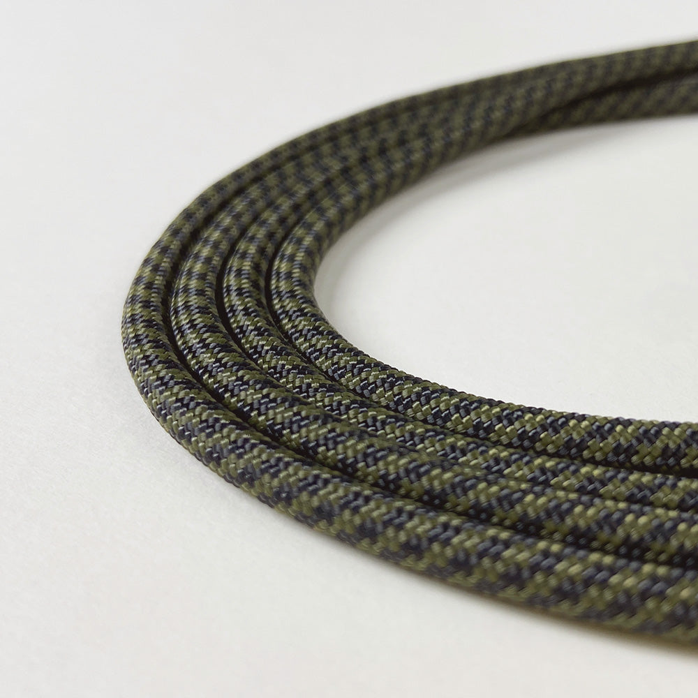 Phone Lanyards Connector + 4mm Comfort Nylon Strap – Plaid Green