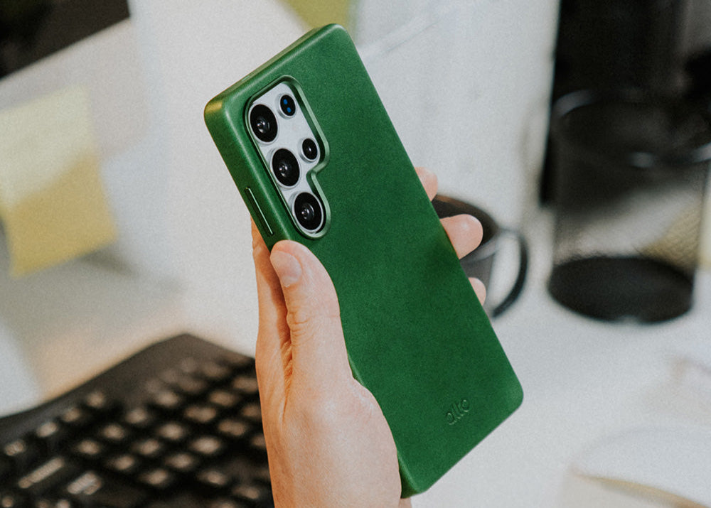 Samsung Galaxy S25 Ultra Clop MagSafe Leather Case - Forest Green