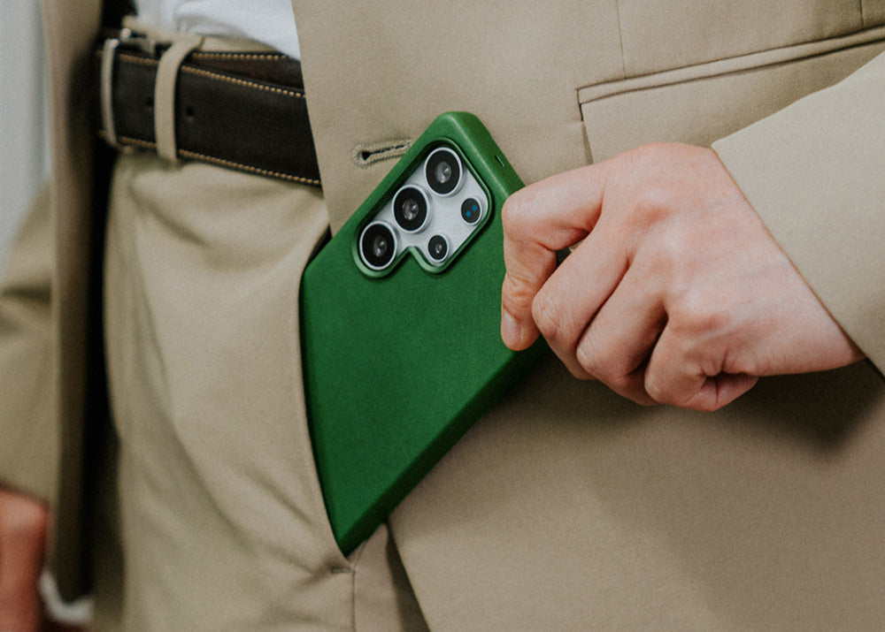 Samsung Galaxy S25 Ultra Clop MagSafe Leather Case - Forest Green