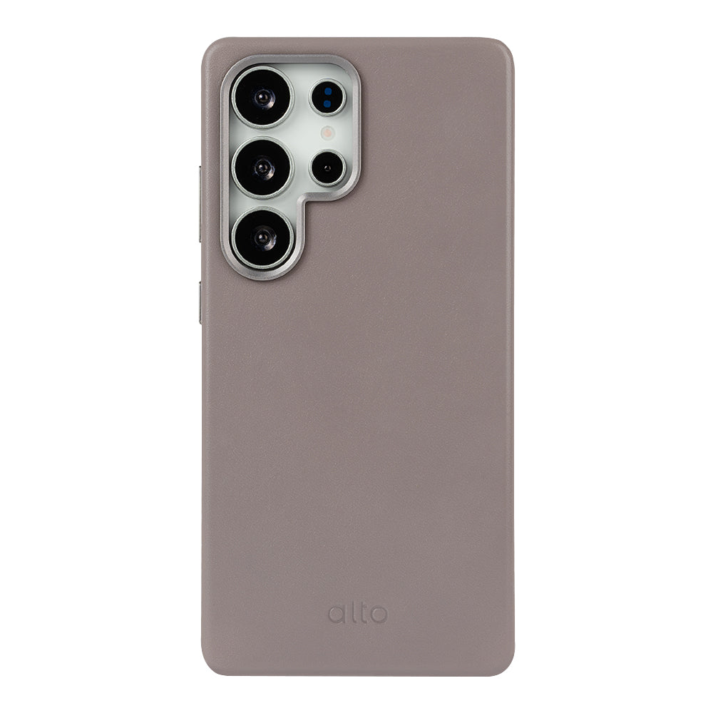 Samsung Galaxy S25 Ultra Clop MagSafe Leather Case - Cement Gray