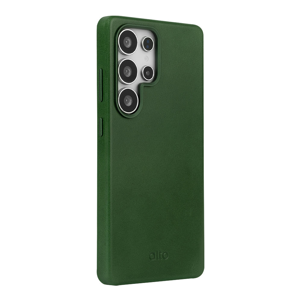 Samsung Galaxy S25 Ultra Clop MagSafe Leather Case - Forest Green