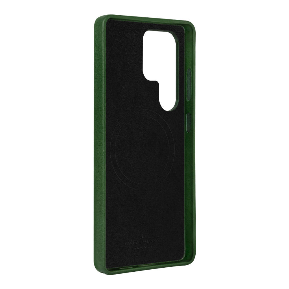 Samsung Galaxy S25 Ultra Clop MagSafe Leather Case - Forest Green