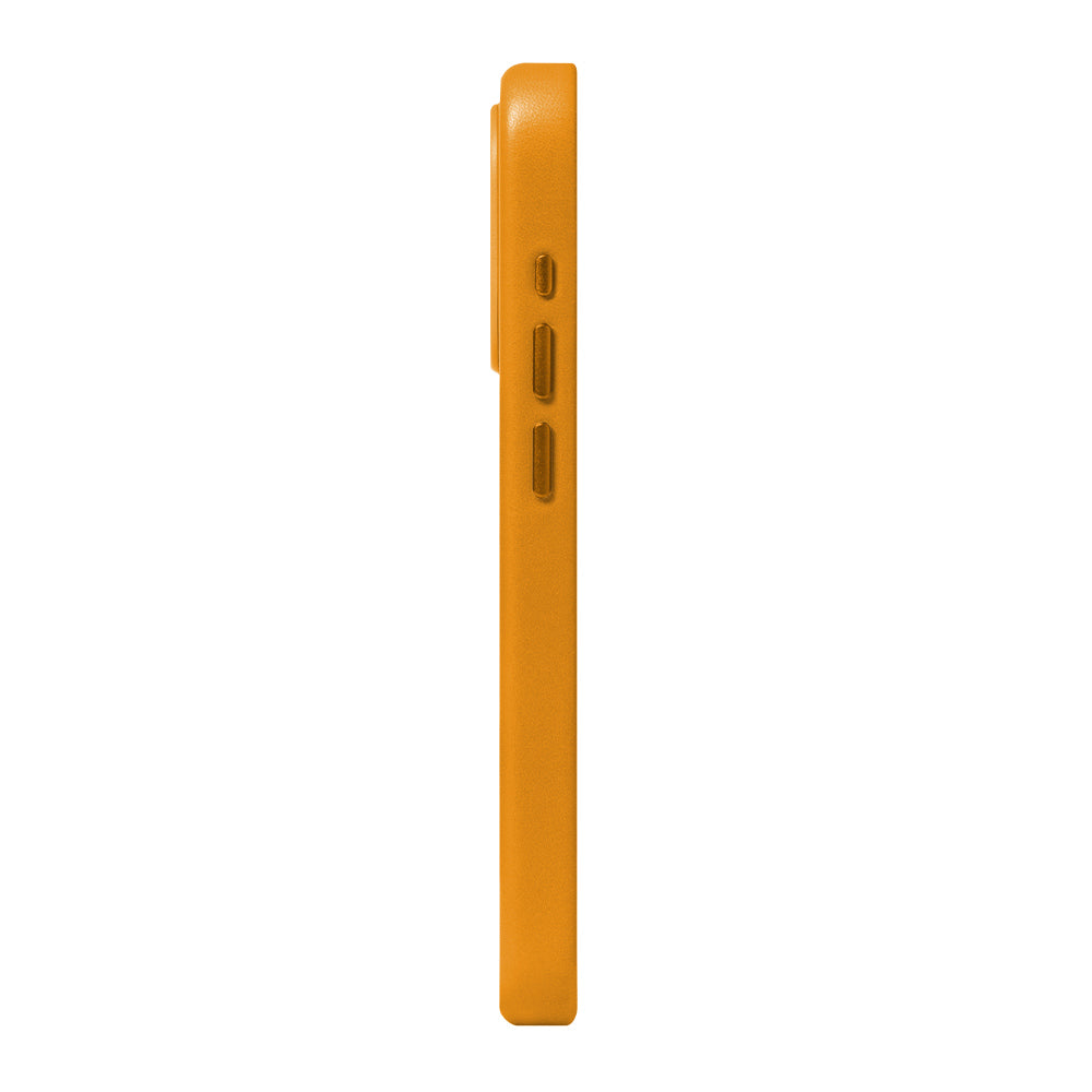iPhone 15 Series Clop MagSafe Leather Case - Caramel Brown