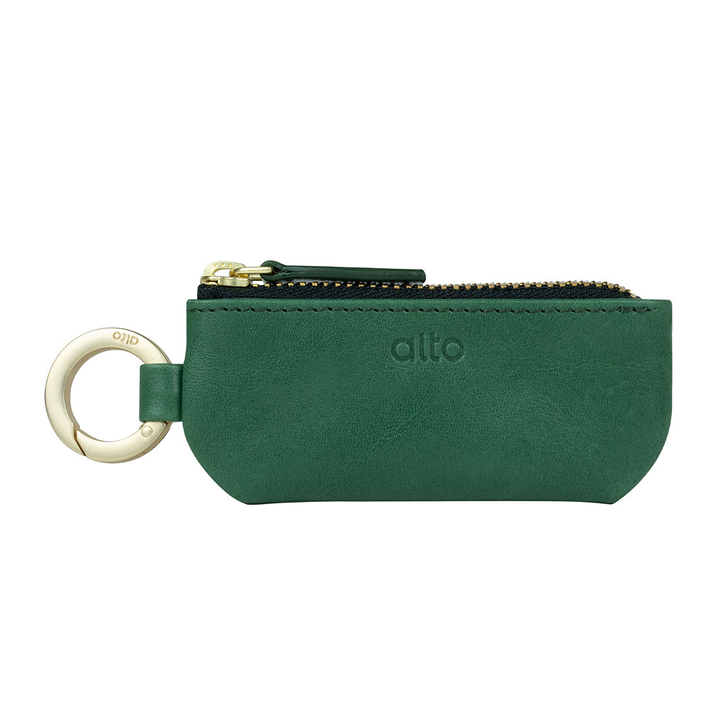 Leather Coin Pouch – Forest Green