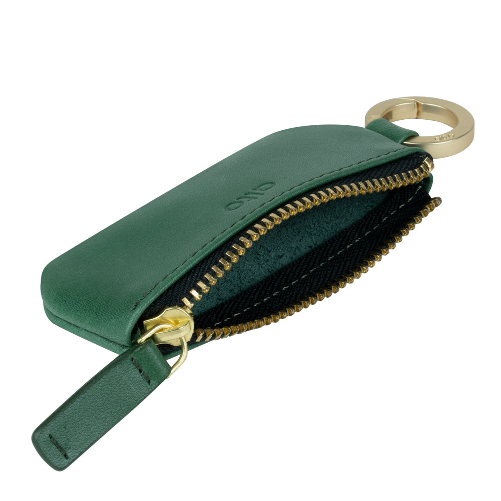 Leather Coin Pouch – Forest Green