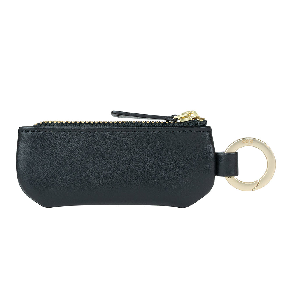 Leather Coin Pouch – Raven Black