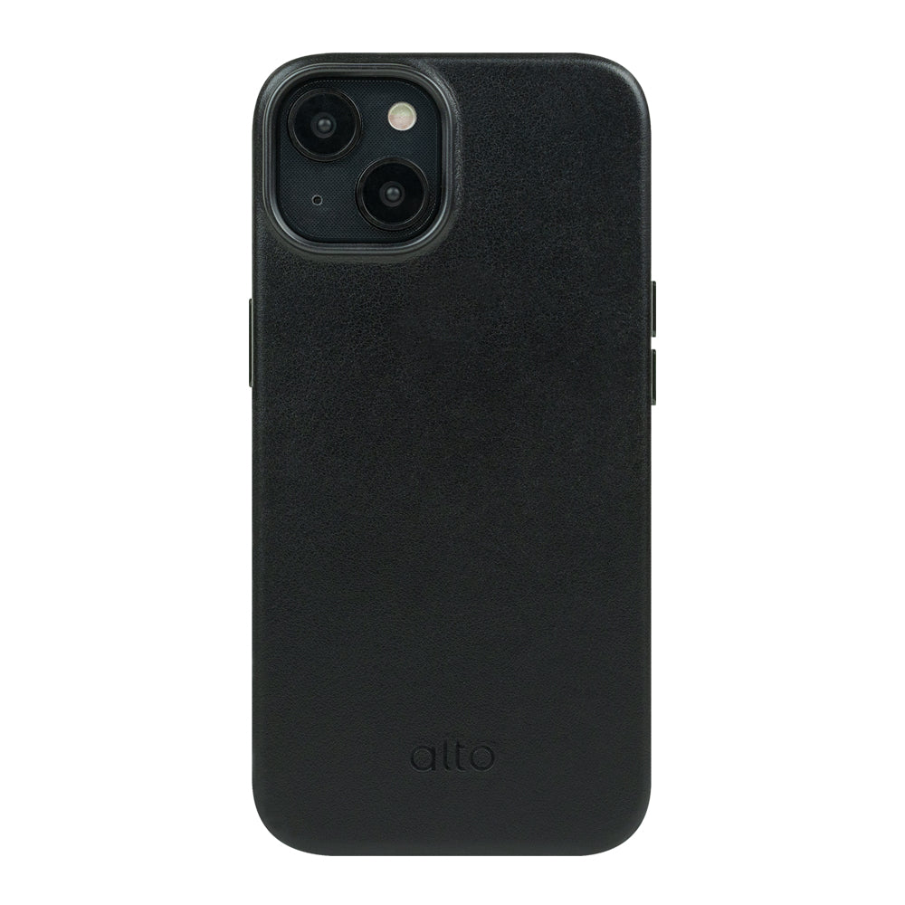 iPhone14シリーズオリジナルドロップ保護革ケース-RavenBlack