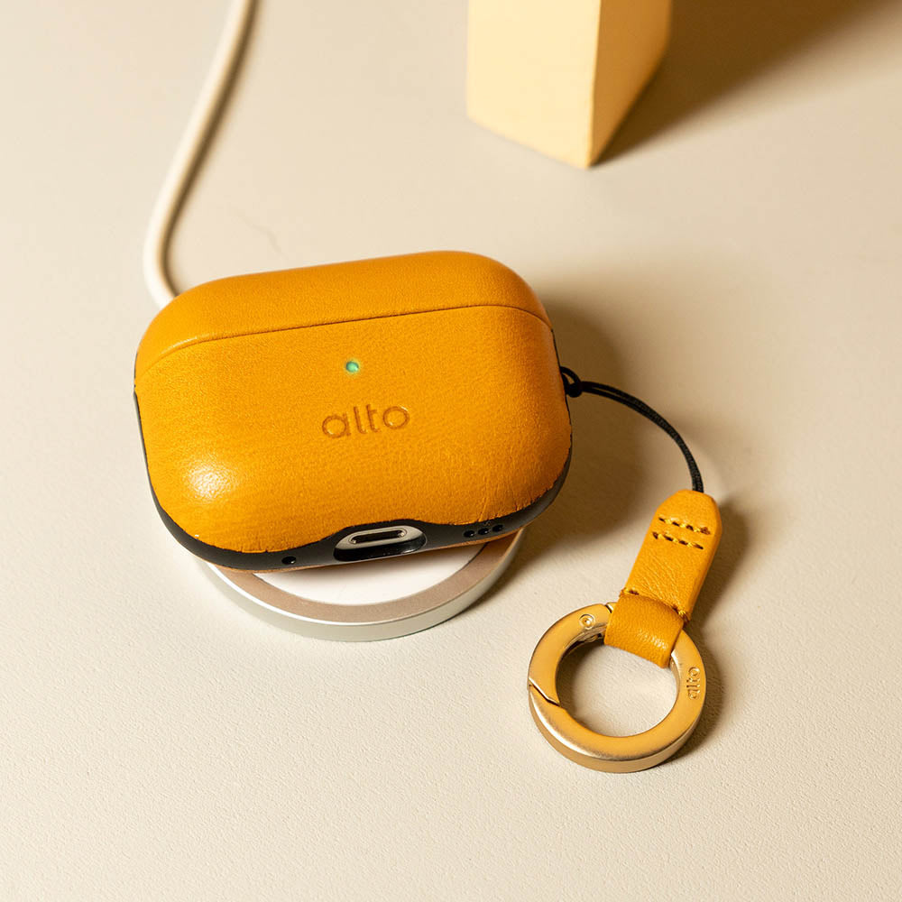 AirPods Pro 2レザーケース - キャラメルブラウン