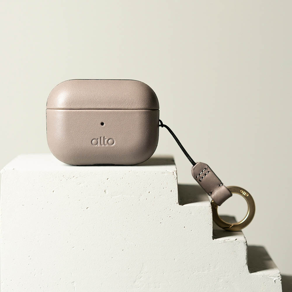 AirPods Pro 2 Leather Case  - Cement Gray