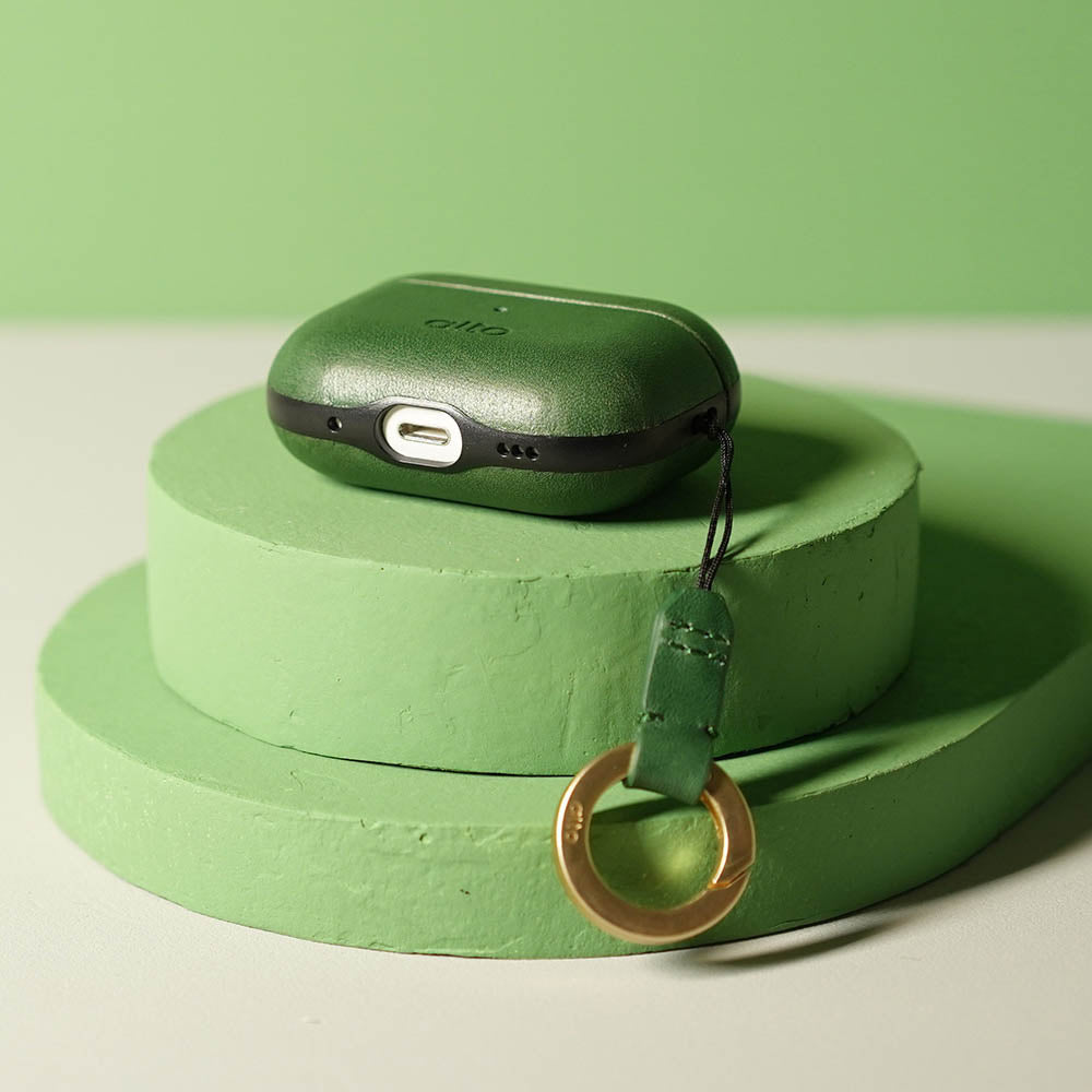 AirPods Pro 2レザーケース - フォレストグリーン