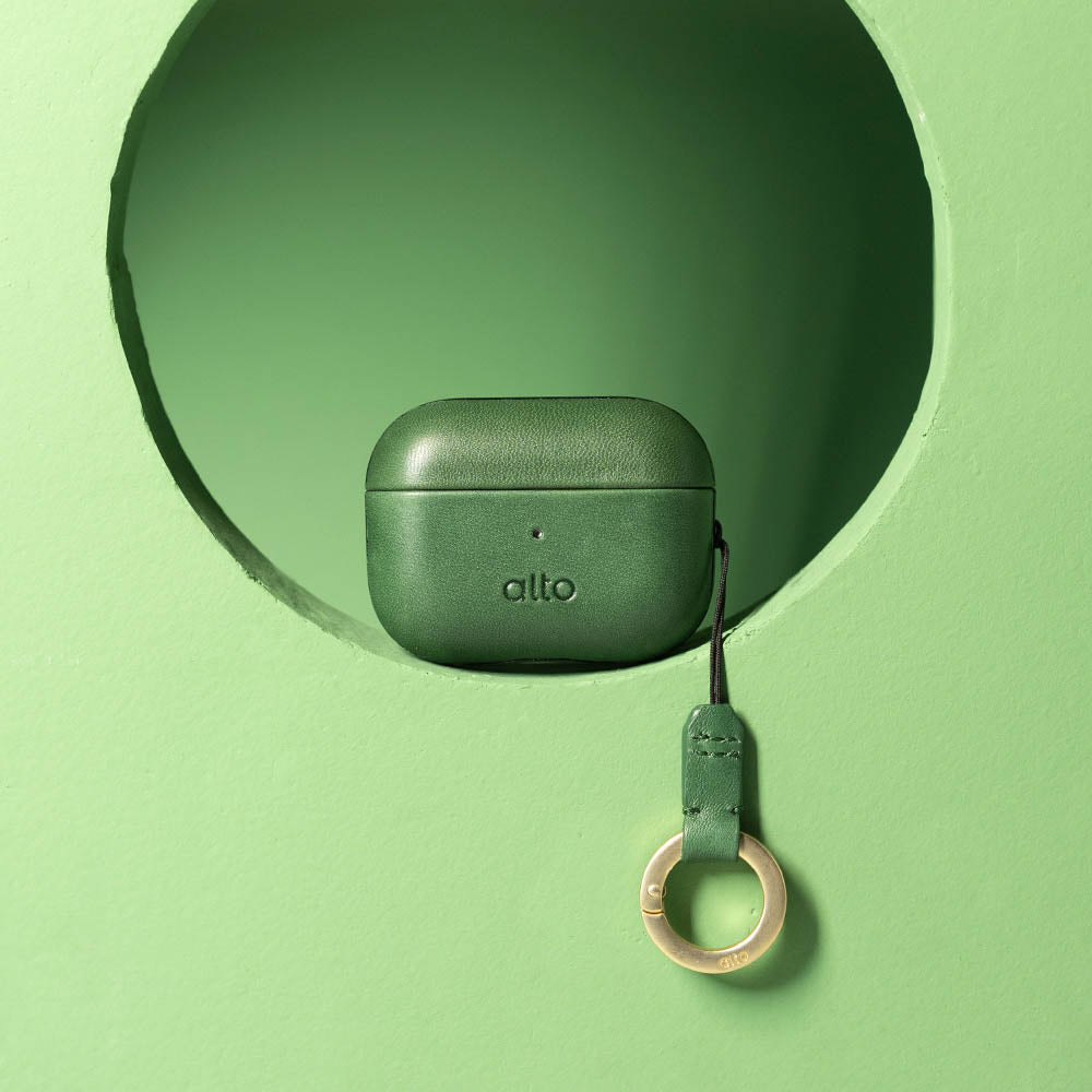 AirPods Pro 2レザーケース - フォレストグリーン