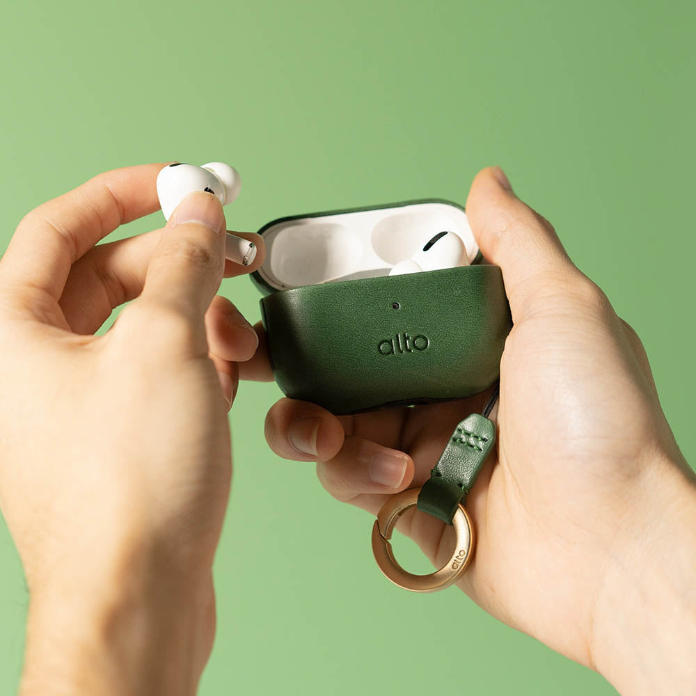 AirPods Pro 2レザーケース - フォレストグリーン
