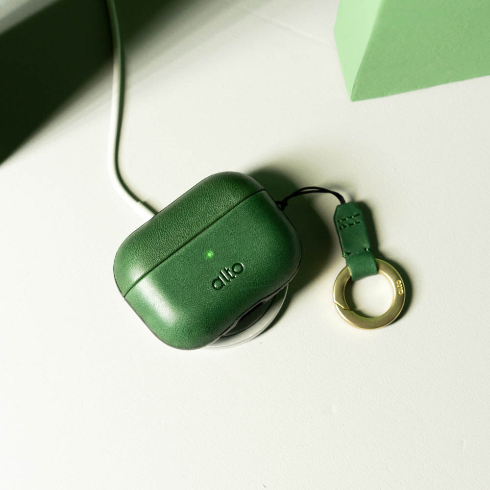 AirPods Pro 2レザーケース - フォレストグリーン