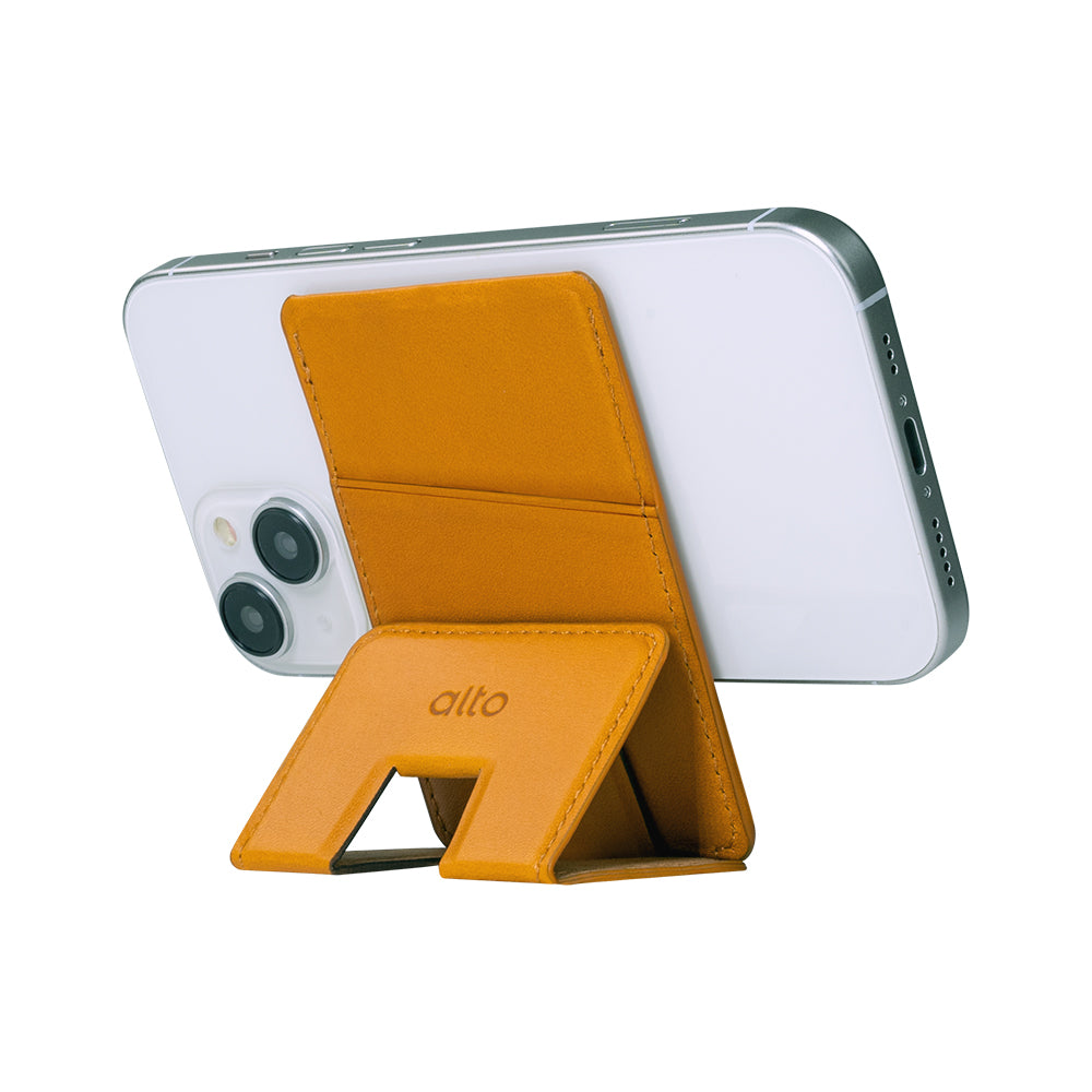 Magnetic Wallet & Stand - Caramel Brown
