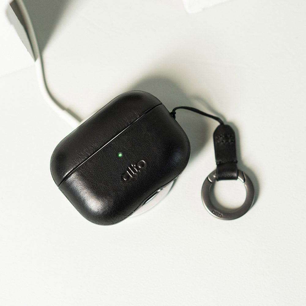 AirPods Pro 2 Leather Case  - Raven Black