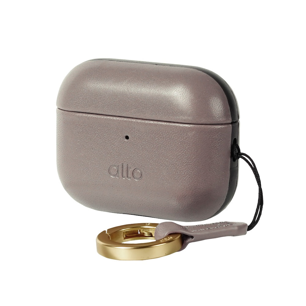 AirPods Pro 3 Leather Case - Cement Gray