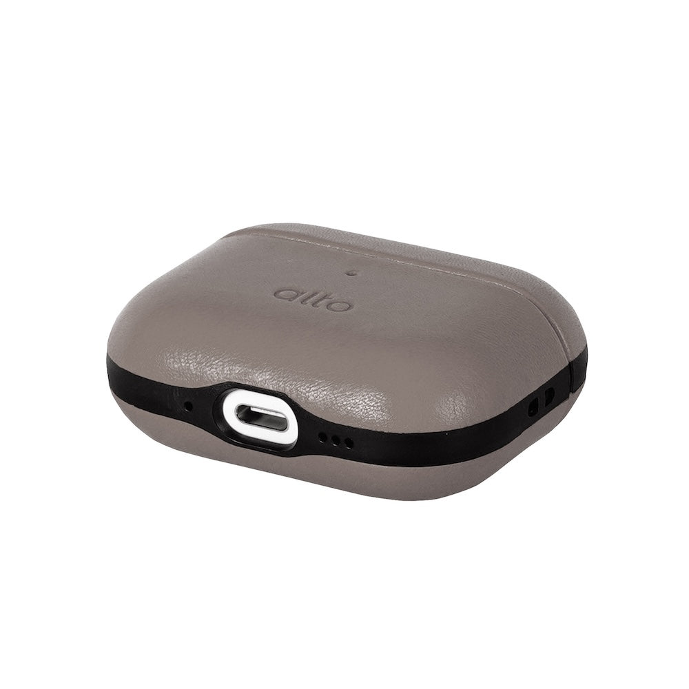 AirPods Pro 3 Leather Case - Cement Gray