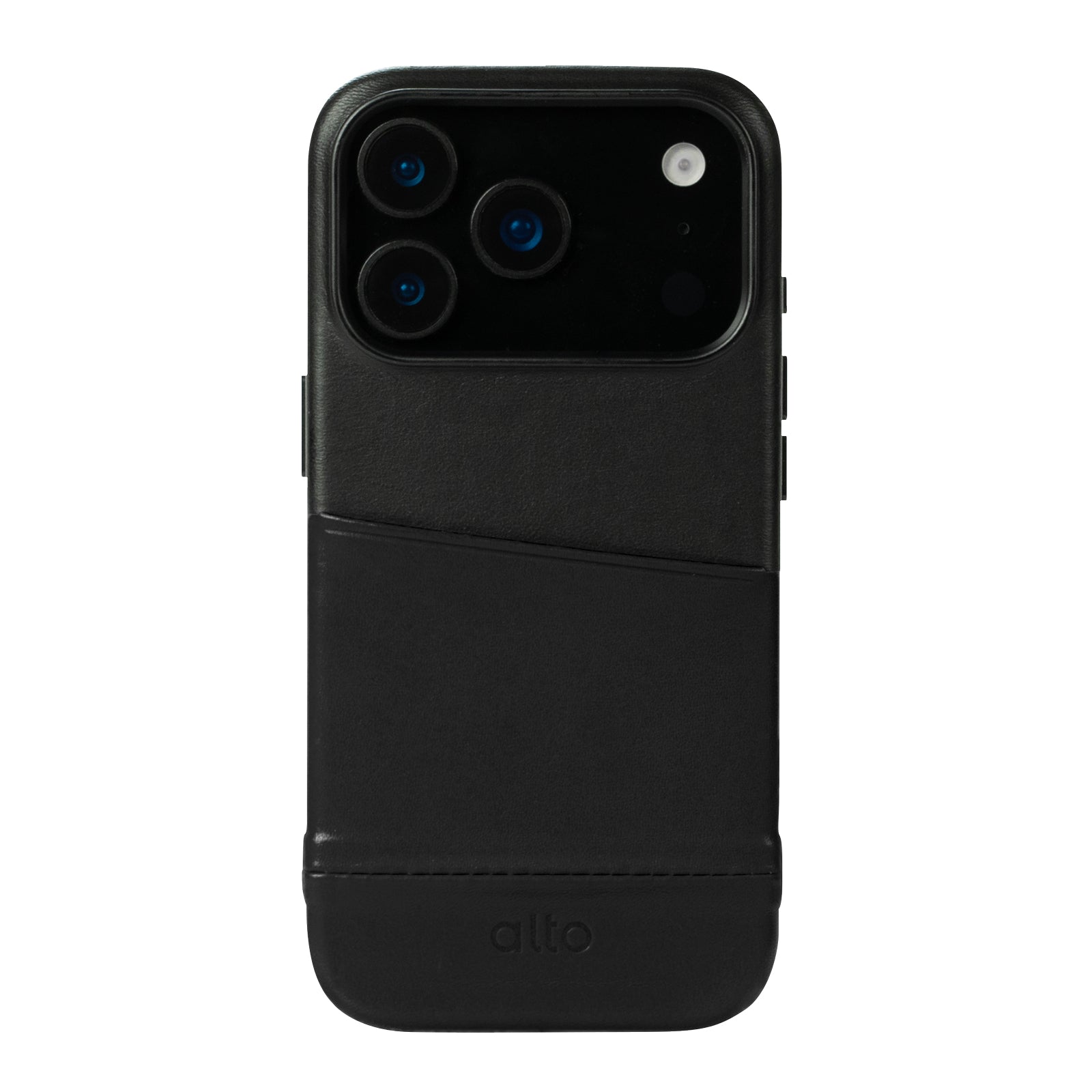 iPhone 17 Pro - Metro Leather Wallet Case - Raven Black