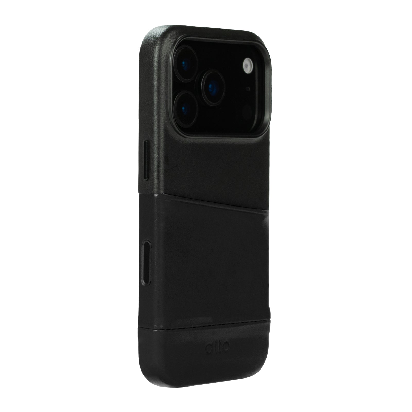 iPhone 17 Pro - Metro Leather Wallet Case - Raven Black