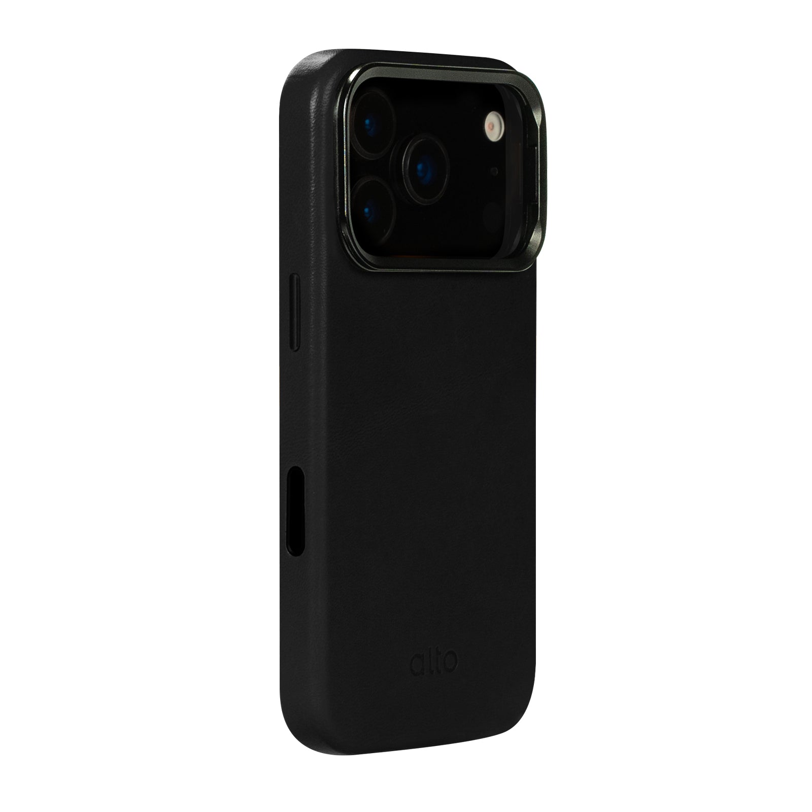 iPhone 17 Pro - Uplop Magnetic Stand Leather Case - Raven Black