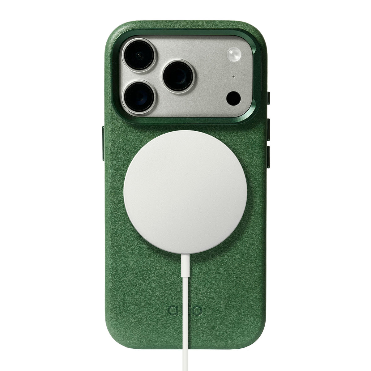 iPhone 18 Pro/17 Pro - Uplop Magnetic Stand Leather Case - Forest Green