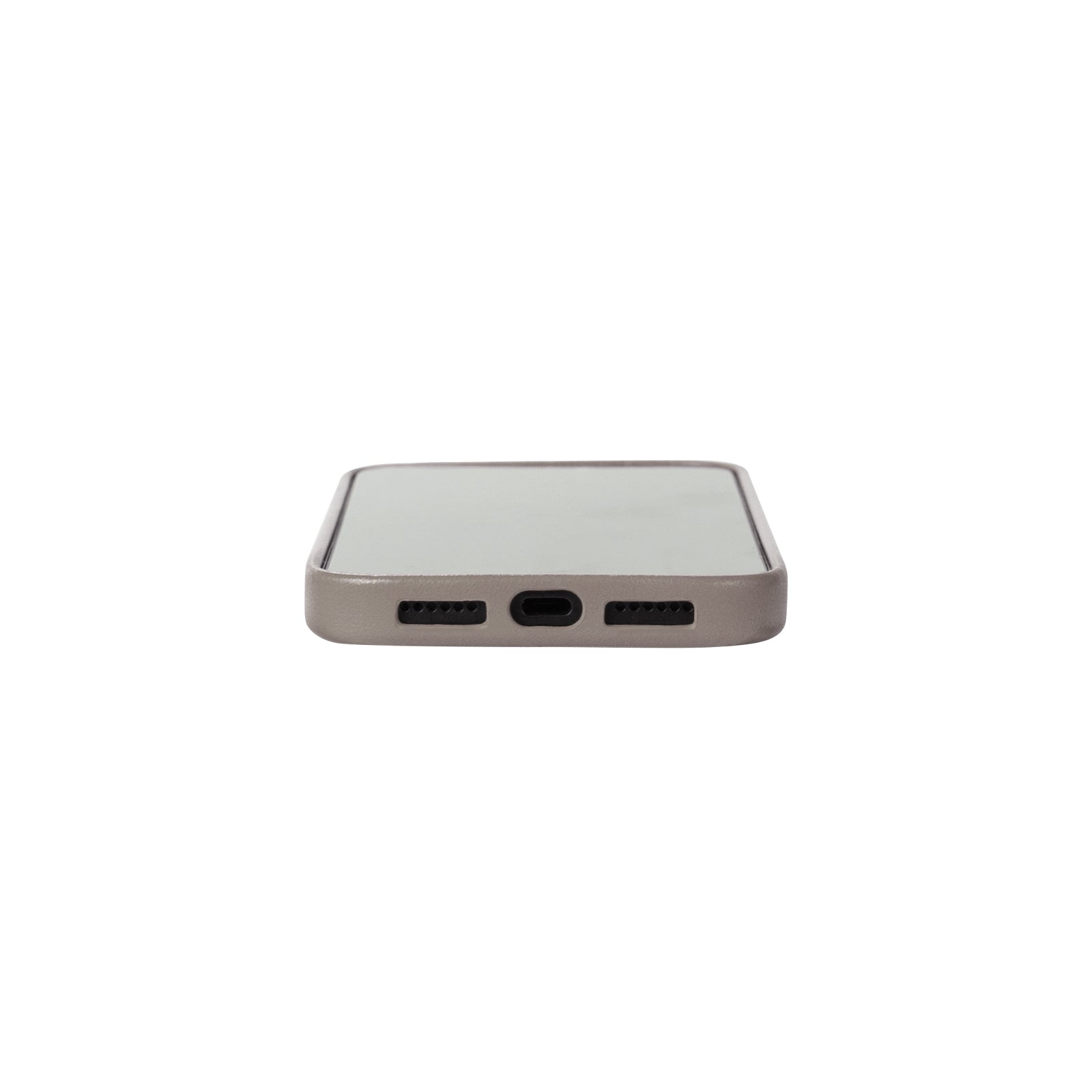 iPhone 17 Pro Max - Clop Magnetic Leather Case - Cement Gray
