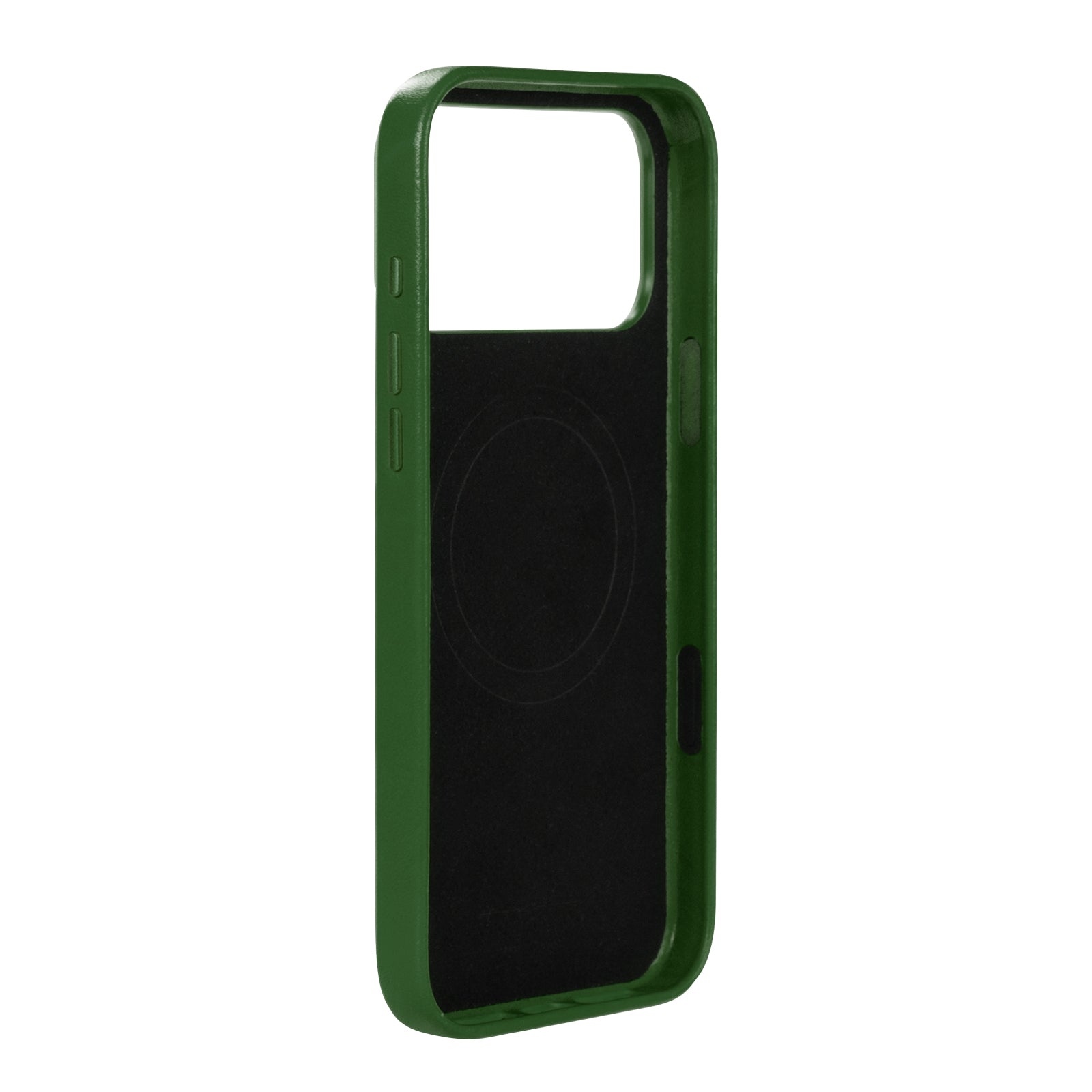 iPhone 17 Pro Max - Clop Magnetic Leather Case - Forest Green