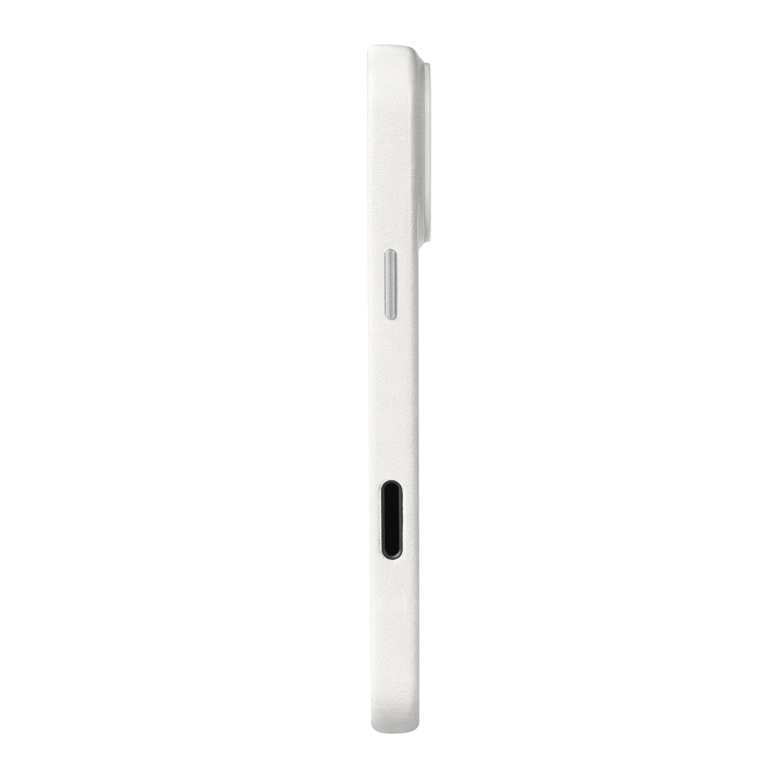 iPhone 17 Pro Max - Clop Magnetic Leather Case - Forst White