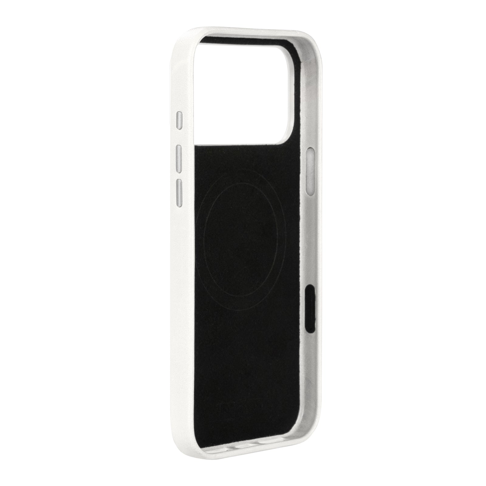 iPhone 17 Pro Max - Clop Magnetic Leather Case - Forst White