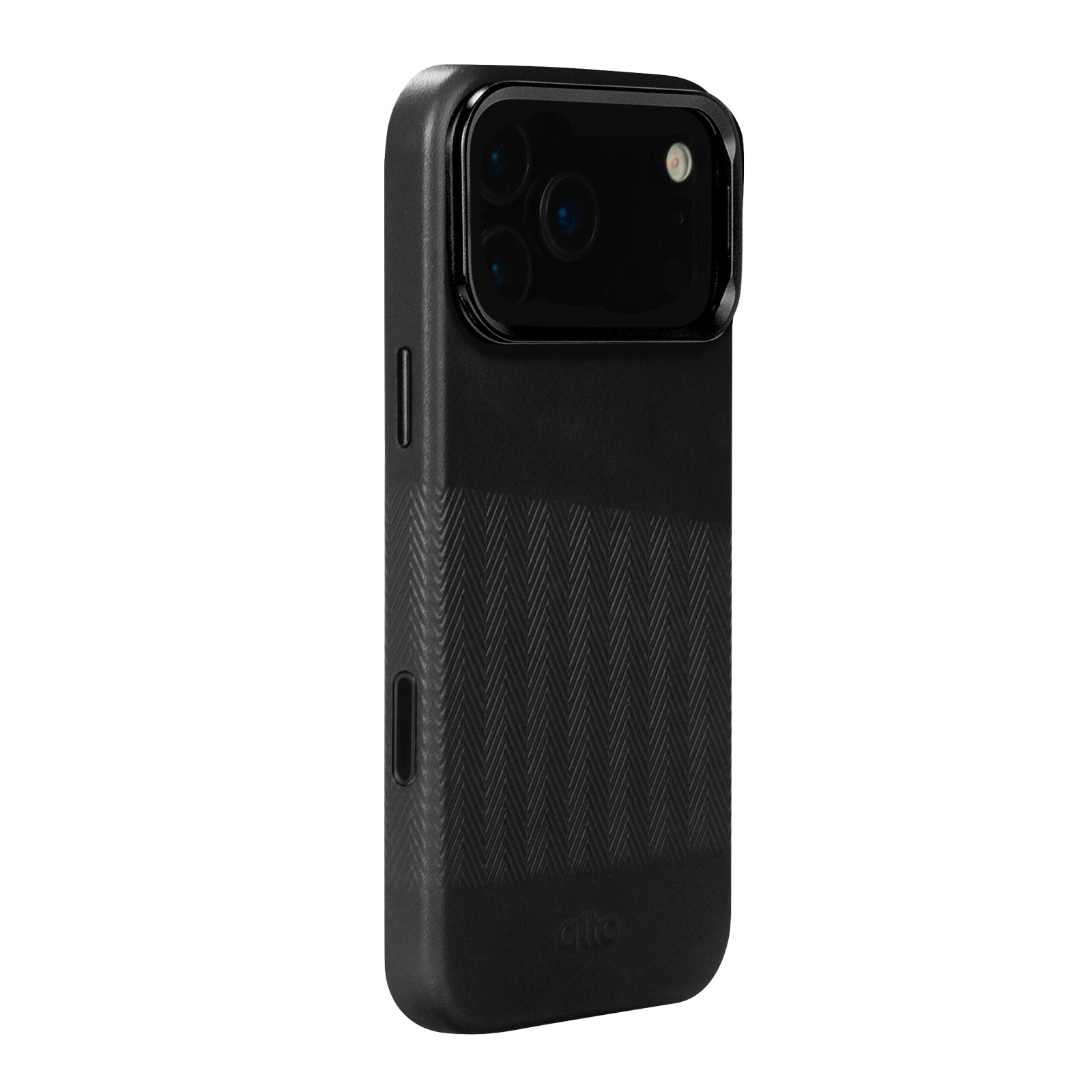 iPhone 17 Pro Max - Herring Magnetic Stand Leather Case - Raven Black
