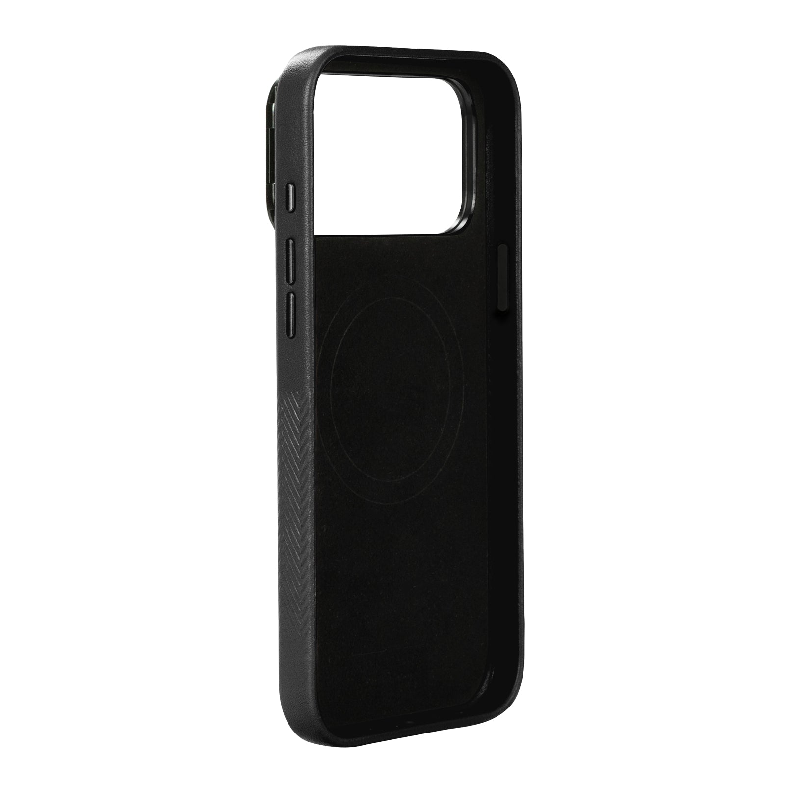 iPhone 17 Pro Max - Herring Magnetic Stand Leather Case - Raven Black