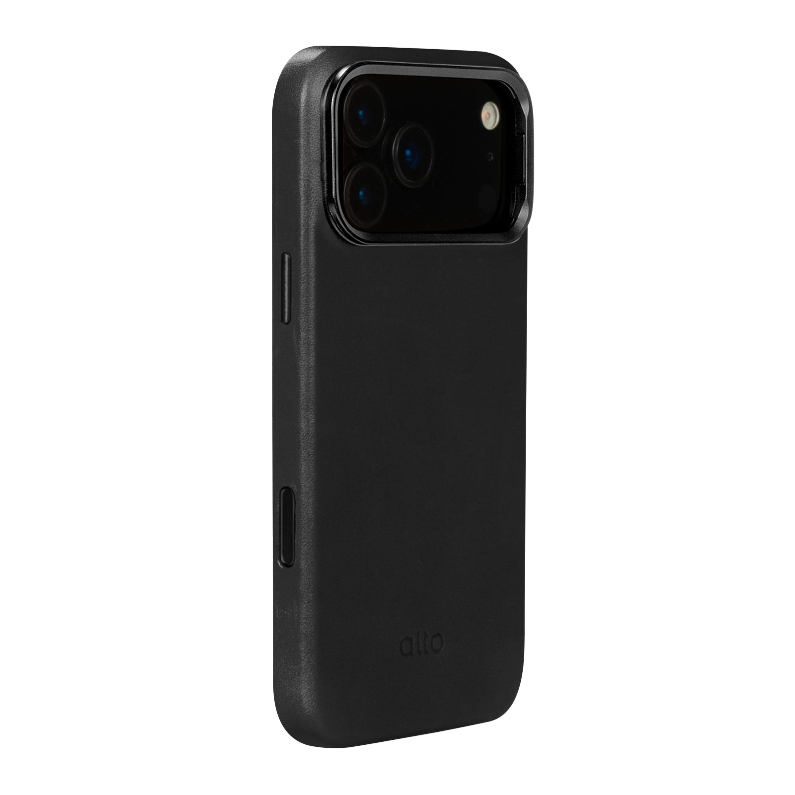 iPhone 17 Pro Max - Uplop Magnetic Stand Leather Case - Raven Black