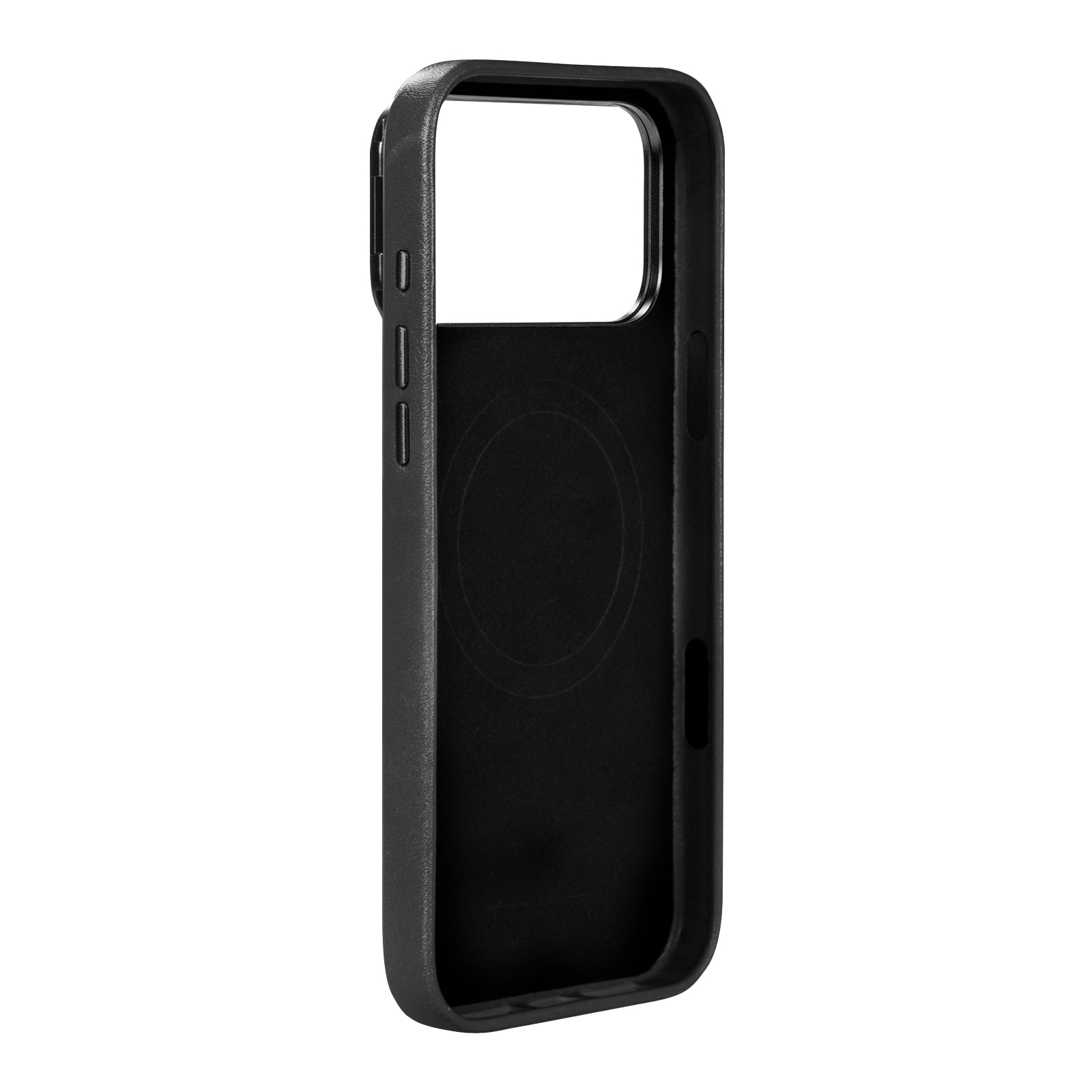 iPhone 17 Pro Max - Uplop Magnetic Stand Leather Case - Raven Black