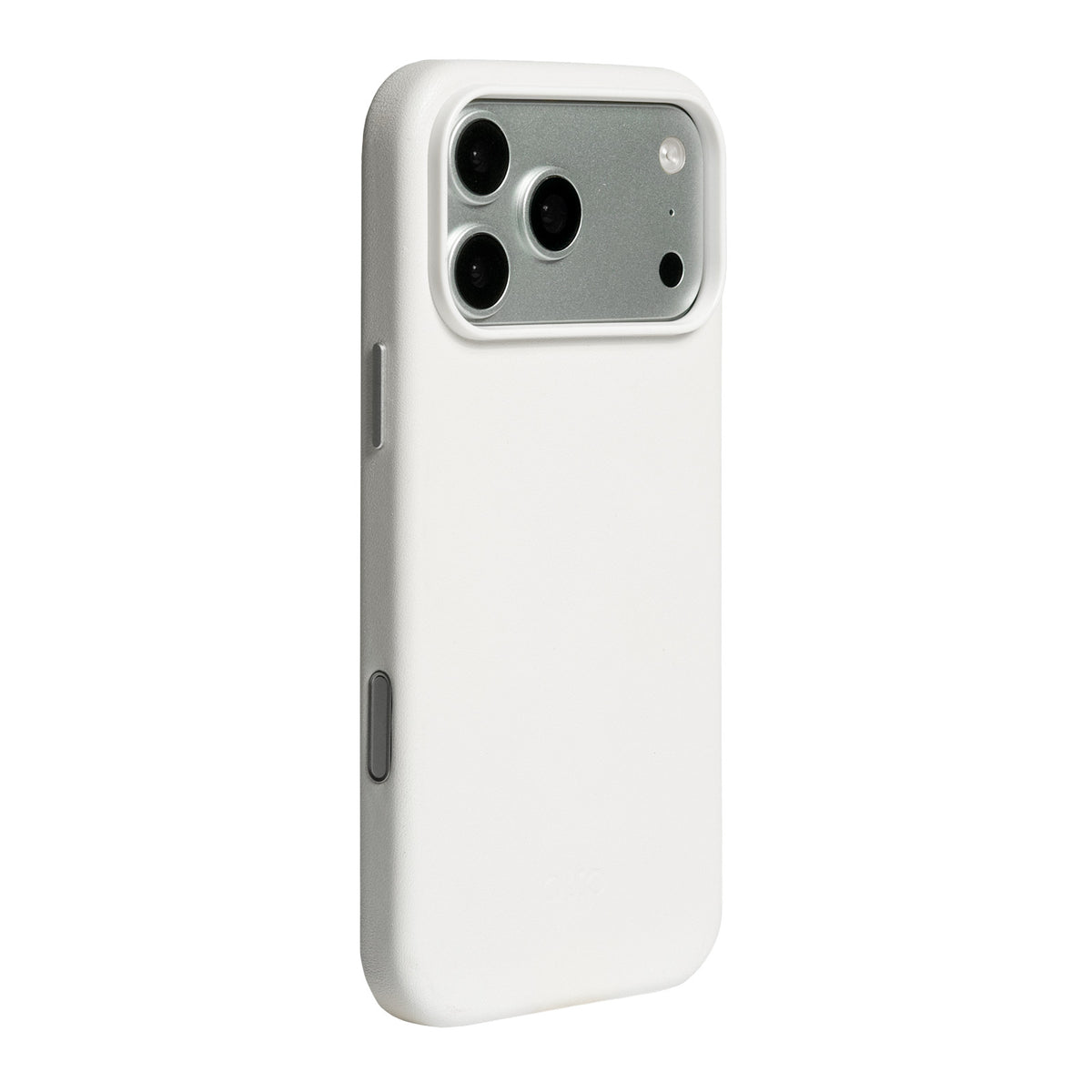 iPhone 18 Pro Max - Clop Magnetic Leather Case - Frost White