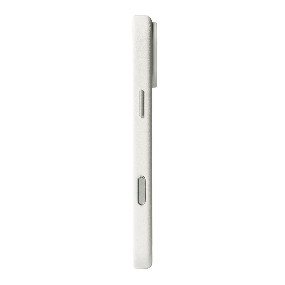 iPhone 18 Pro Max - Clop Magnetic Leather Case - Frost White