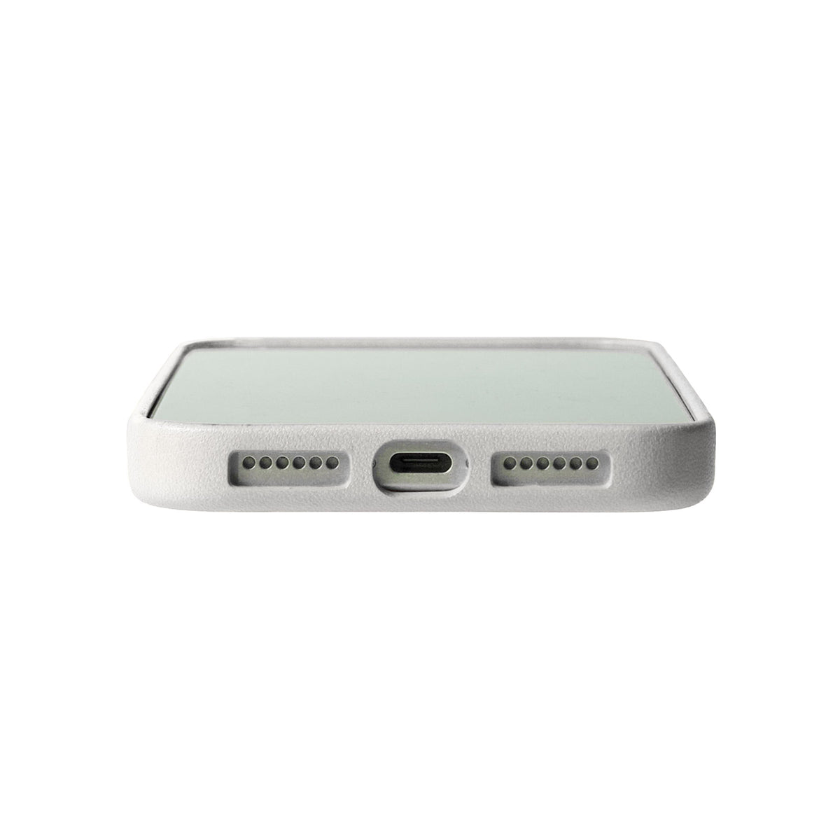 iPhone 18 Pro Max - Clop Magnetic Leather Case - Frost White