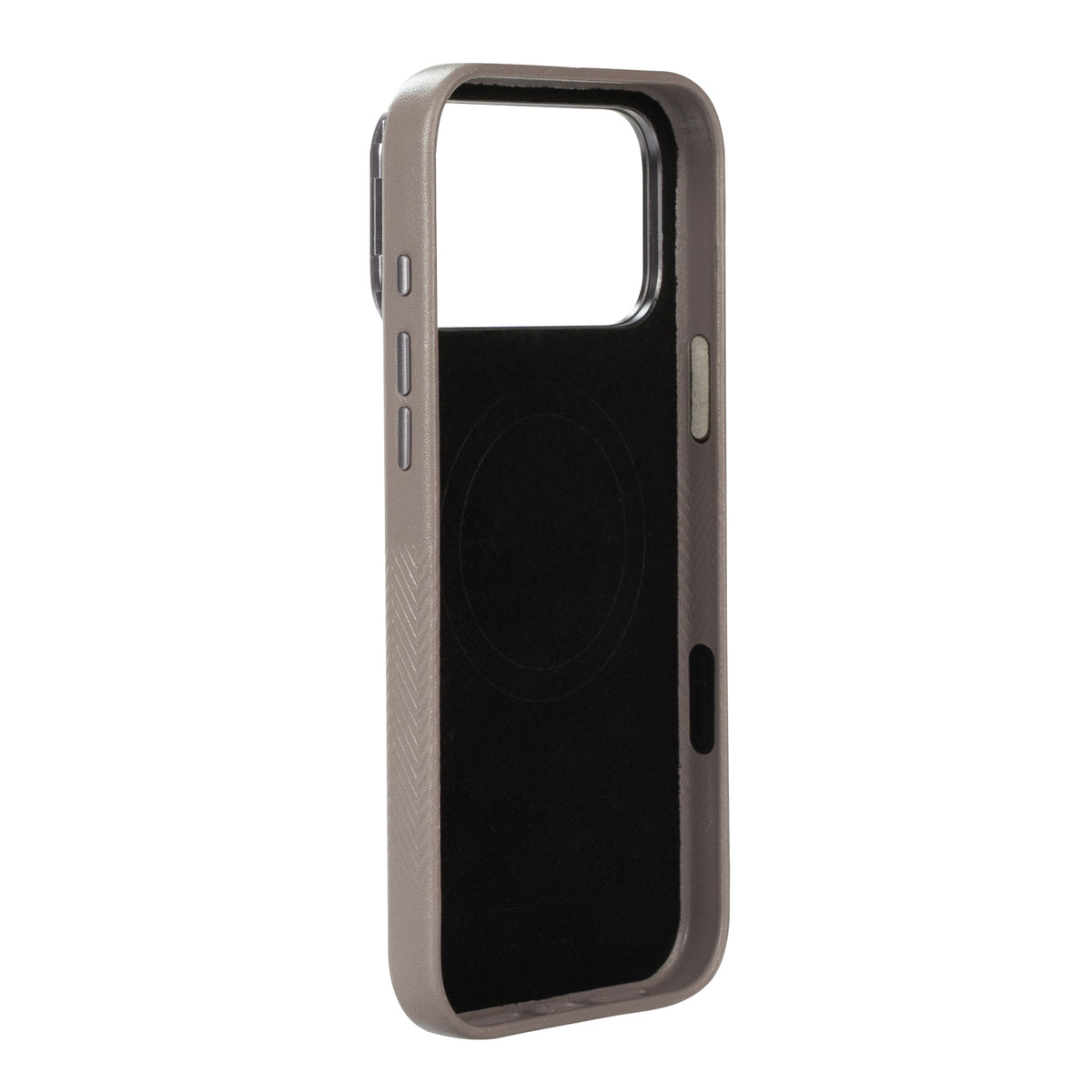 iPhone 18 Pro Max/17 Pro Max - Herring Magnetic Stand Leather Case - Cement Gray