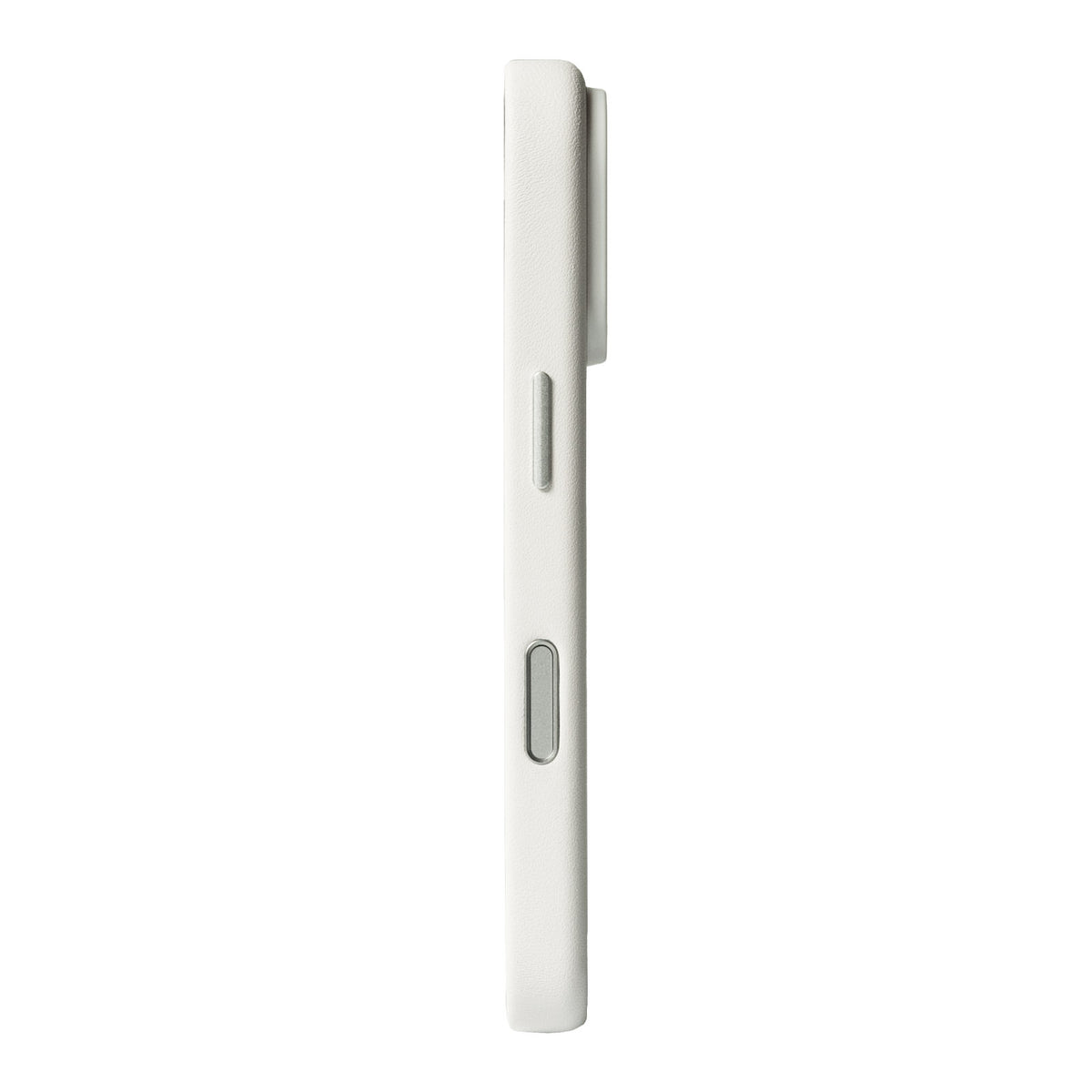 iPhone 18 Pro - Clop Magnetic Leather Case - Frost White