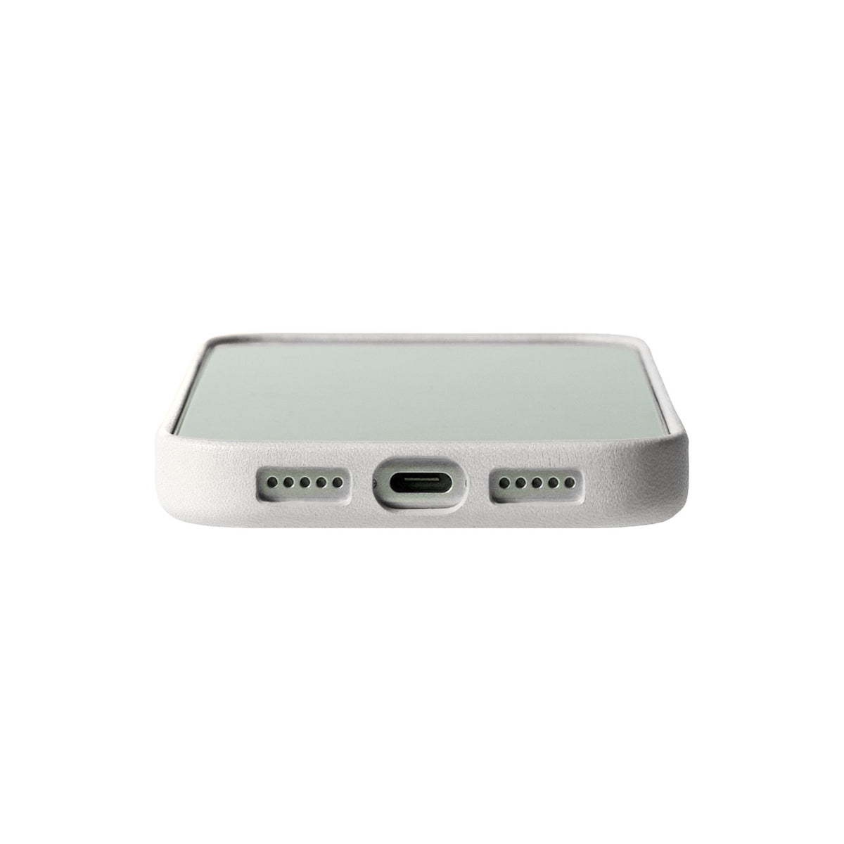 iPhone 18 Pro - Clop Magnetic Leather Case - Frost White