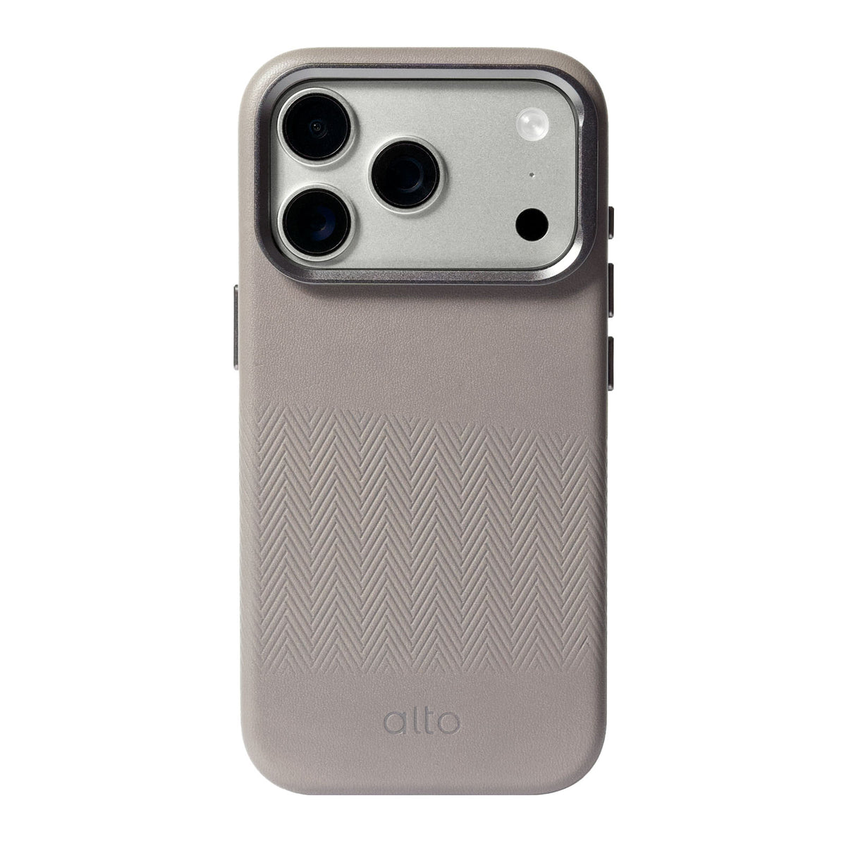 iPhone 18 Pro/17 Pro - Herring Magnetic Stand Leather Case - Cement Gray