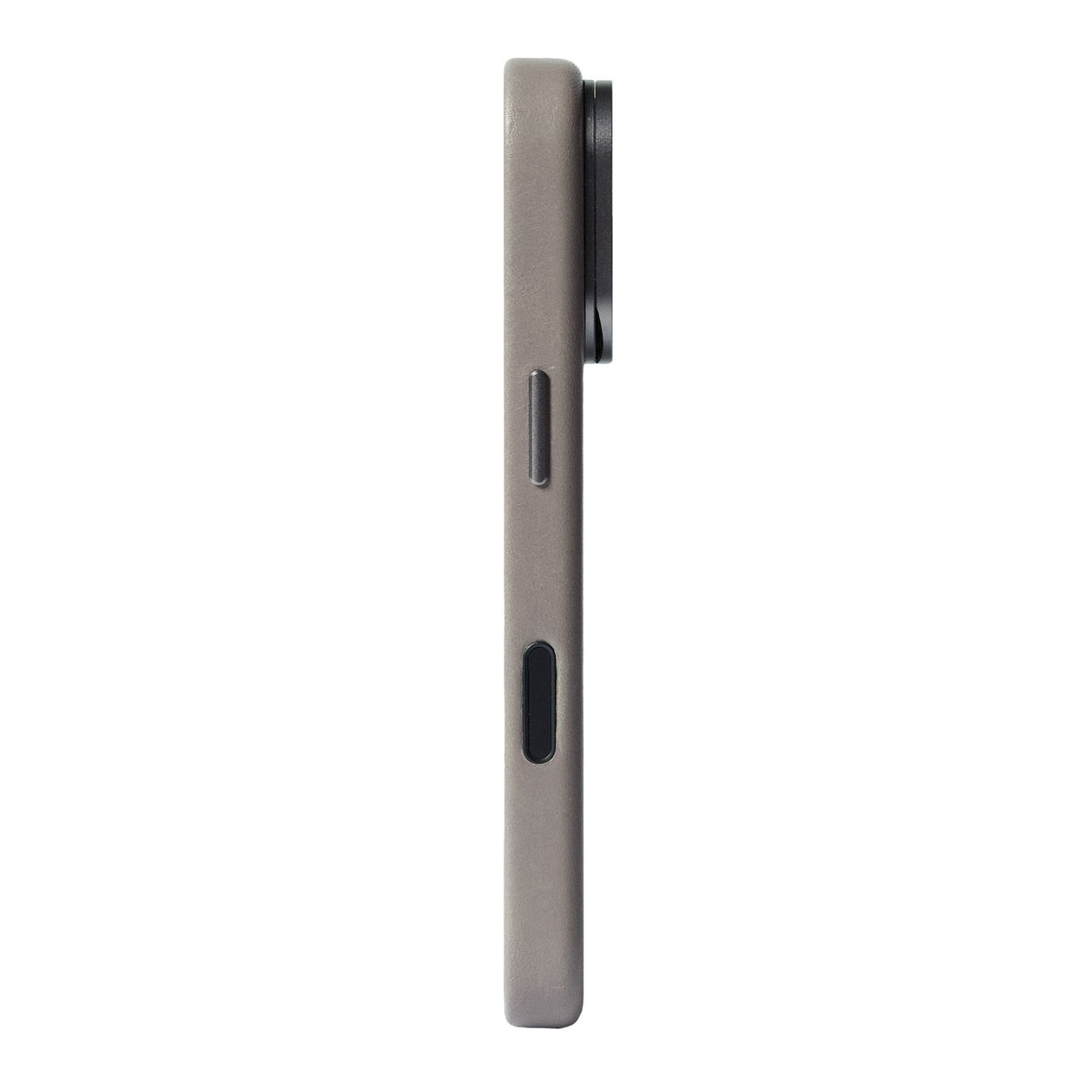 iPhone 18 Pro/17 Pro - Uplop Magnetic Stand Leather Case - Cement Gray