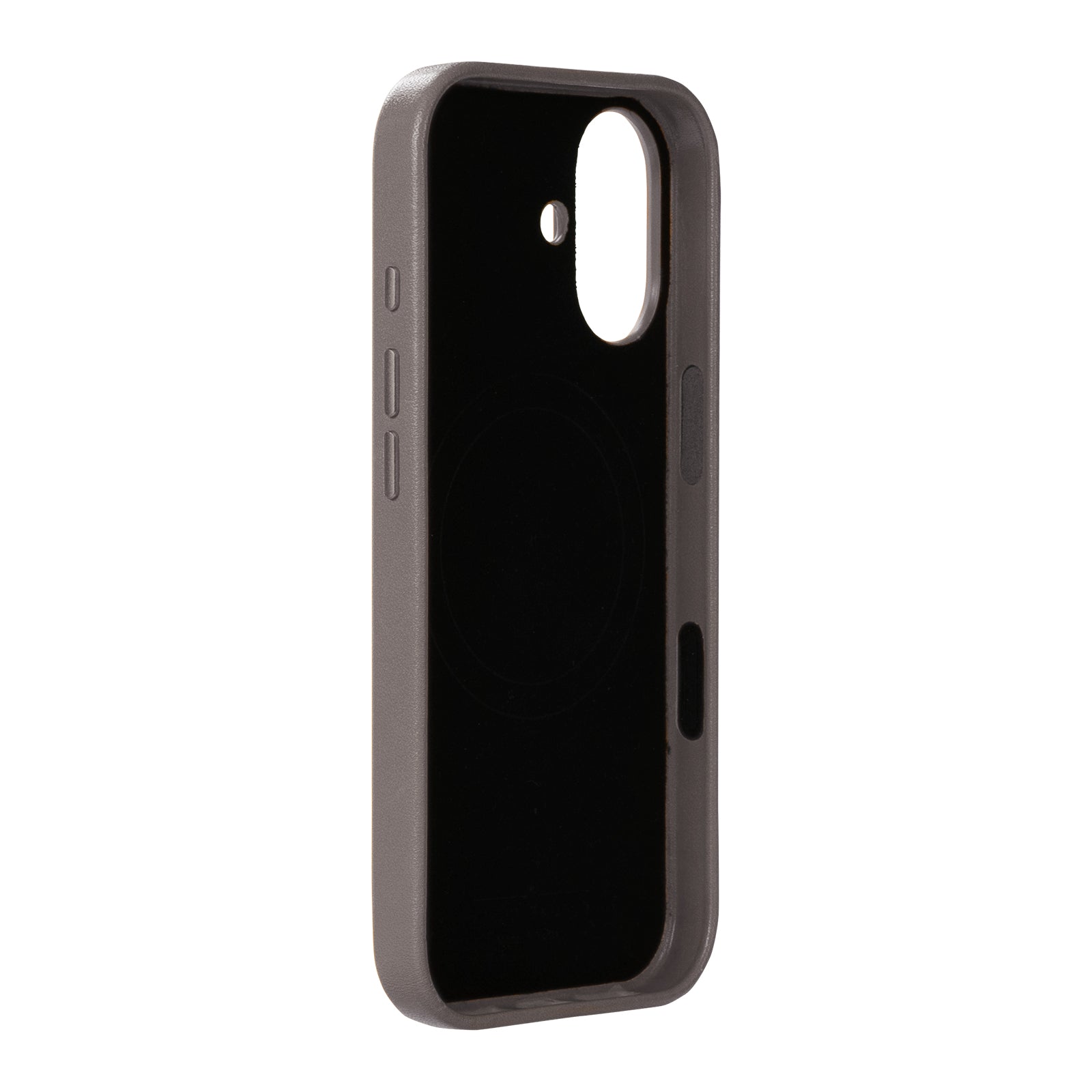 iPhone 17 - Clop Magnetic Leather Case - Cement