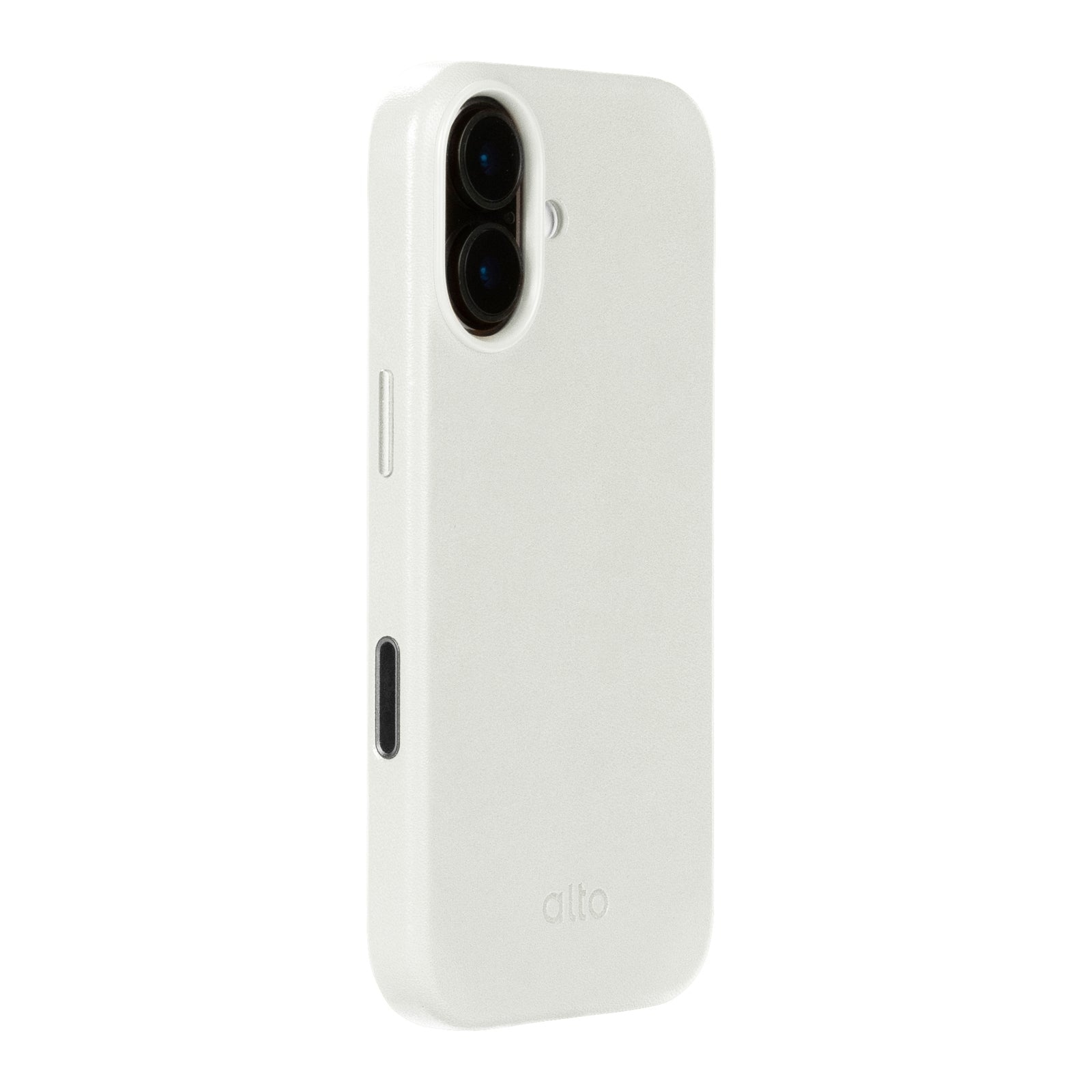 iPhone 17 - Clop Magnetic Leather Case - Forst White